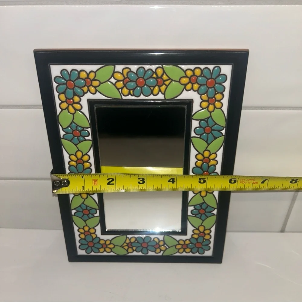 Floral Mosaic Mirror Frame miniature
